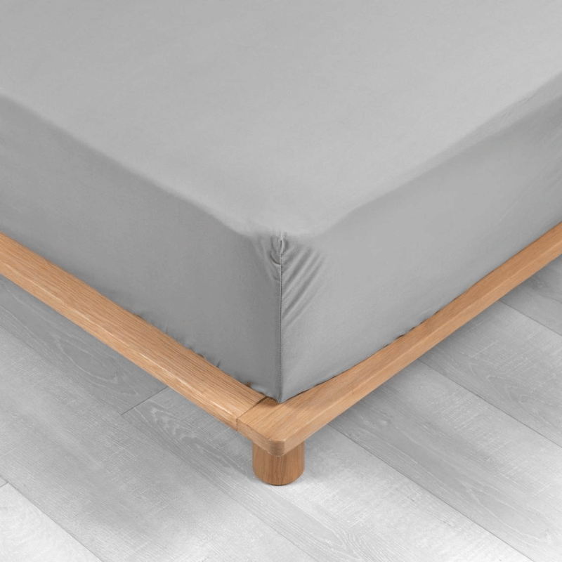 Tissco fournisseur linge de lit hôtel qualité professionnelle drap housse polycoton gris