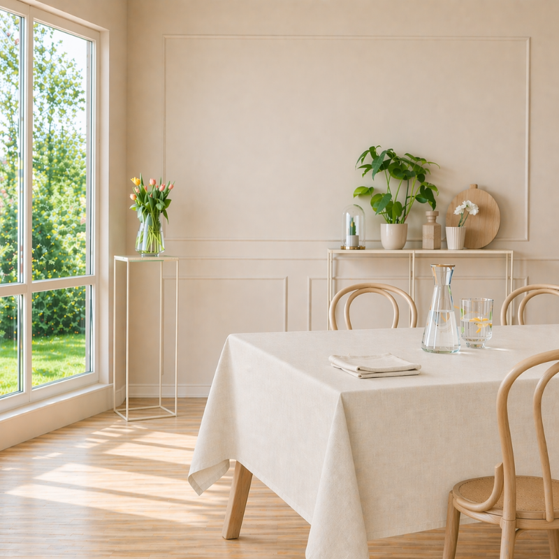 tissco nappe sur-mesure serviette de table set de table made In France qualité professionnelle gamme brugges coloris naturel 11