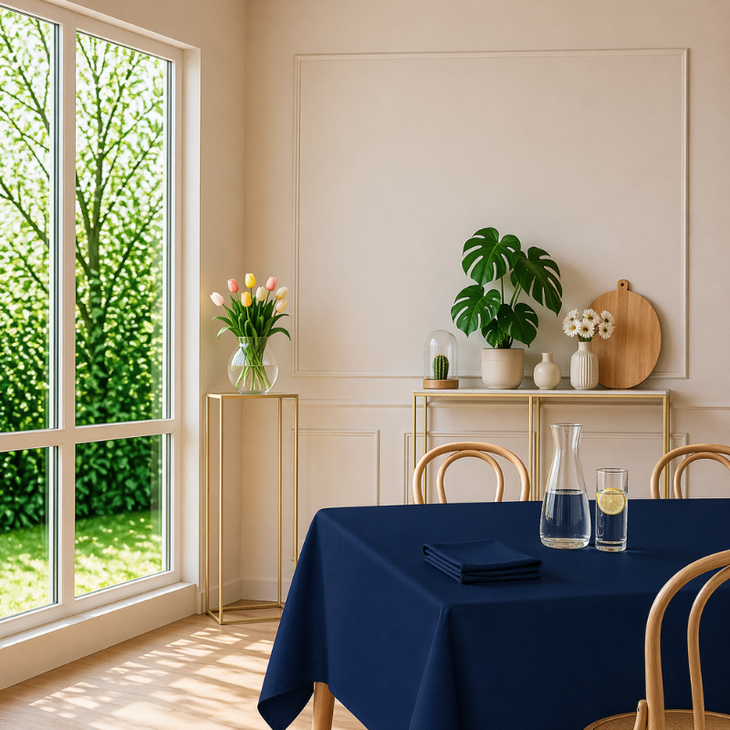 tissco nappe sur-mesure serviette de table set de table made In France qualité professionnelle gamme brugges coloris nuit 24