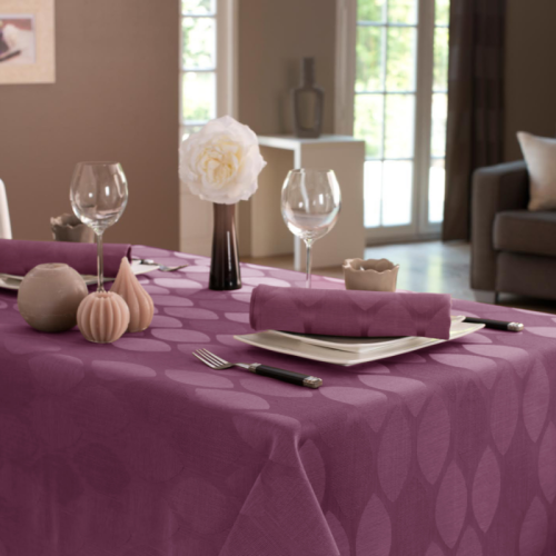 Tissco nappe restaurant sur-mesure serviette de table set de table made In France qualité professionnelle gamme oleron
