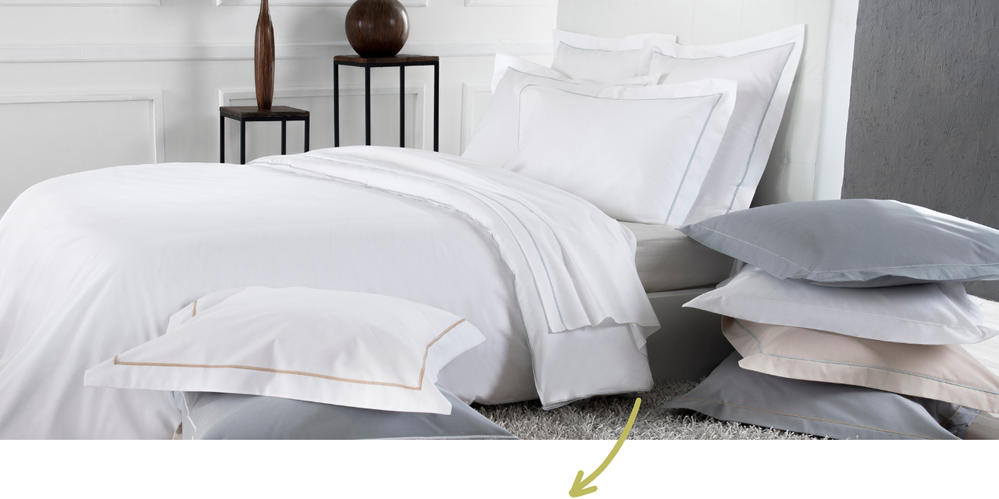 Tissco – Oreillers carrés et rectangulaires pour hôteliers Tissco - Fournisseur de linge pour professionnels de l'hôtellerie