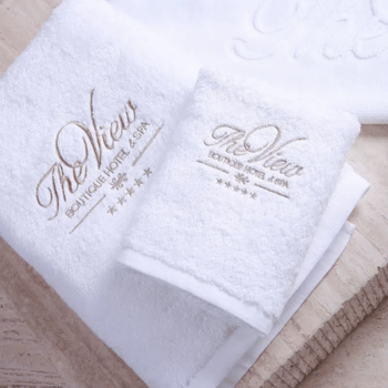 Tissco fournisseur de serviette brodée avec logo hôtel spa