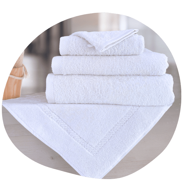 Tissco fournisseur linge de bain grossiste serviette de bain eponge luxe haut de gamme daphne 650 gr pour hôtel qualité professionnelle